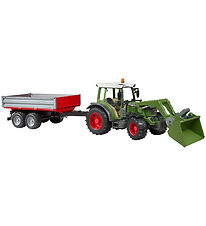 Bruder Traktor - Fendt Vario 211 m. Frontlsser og Tippelad - 02