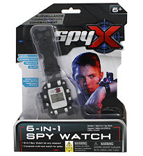 SpyX - 6-in-1 Spy Watch - Sort/Slv