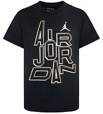 Jordan T-shirt - Sort m. Koksgr/Guld