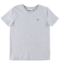 GANT T-shirt - Shield - Light Grey Melange