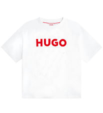 HUGO T-shirt - Hvid m. Rd