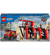 LEGO City - Brandstation Med Brandbil 60414 - 843 Dele