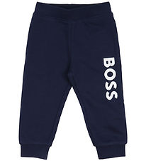 BOSS Sweatpants - Navy m. Hvid