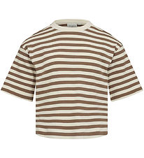 Sofie Schnoor T-shirt - Rib - Middle Brown