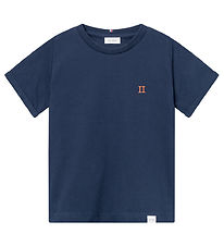 Les Deux T-shirt - Nrregaard - Noos - Dark Navy/Orange