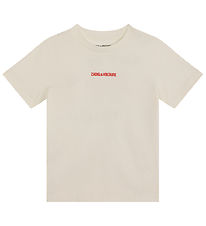 Zadig & Voltaire T-shirt - Kita - Cream m. Tekst