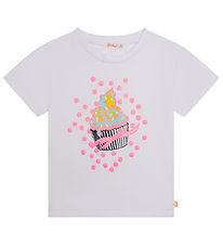 Billieblush T-shirt m. Armbnd - Hvid m. Print