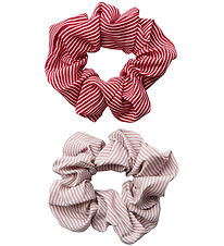 Sofie Schnoor Scrunchies - 2-pak - Comb. Red/Rose Striped