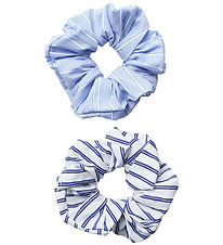 Sofie Schnoor Scrunchies - 2-pak - Off White/Blue Striped