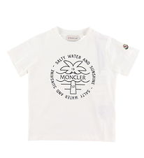 Moncler T-shirt - Hvid m. Sort
