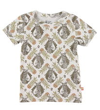 Katvig T-shirt - Hvid m. Tropisk Print