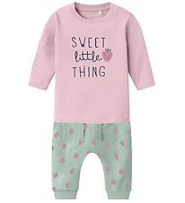 Name It St - Bluse/Bukser  - NbfVubie - Parfait Pink/Sweet Litt