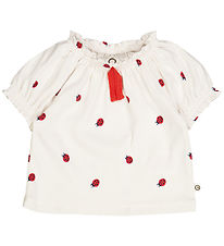 Msli T-shirt - Ladybird - Balsam Cream/Apple Red