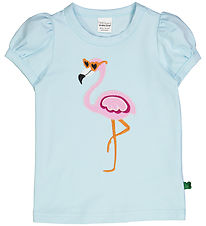 Freds World T-shirt - Flamingo - Aqua