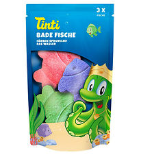 Tinti Badebomber - Fisk - 3-pak - Rd/Lilla/Grn