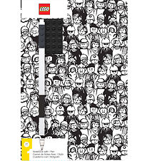 LEGO Notesbog m. Gel Pen - Minifigures