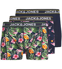 Jack & Jones Boxershorts - 3-pak - JacPink Flamingo - Navy Blaze