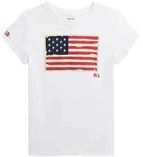 Polo Ralph Lauren T-shirt - Flag - Hvid