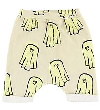 Popupshop Baggy Shorts - Creme m. Spgelser
