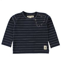 Small Rags Bluse - Navy m. Striber