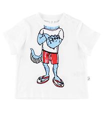 Stella McCartney Kids T-shirt - Hvid m. Monsterkrop