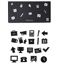 Design Letters Ikoner - Kontor - Sort