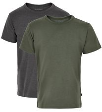 Minymo T-shirt - 2-pak - Koksgr/Army