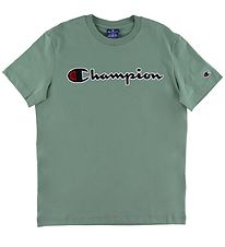 Champion Fashion T-shirt - Stvet Grn m. Logo