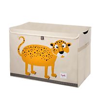 3 Sprouts Opbevaringkasse - 38x61x37 - Leopard