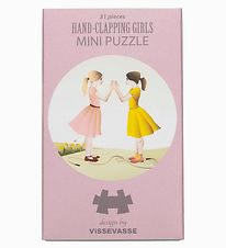 Vissevasse Puslespil - Mini - 11x11 cm - Hand-Clapping Girls