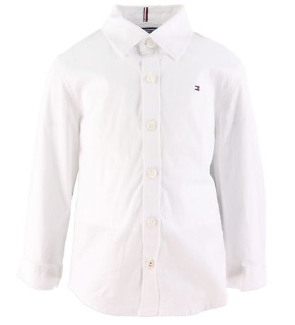 Tommy Hilfiger Skjorte - Solid Stretch - Organic - Hvid