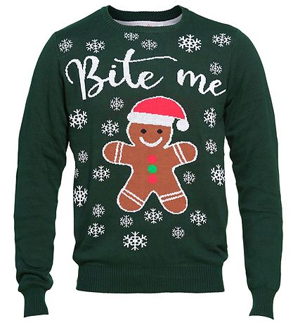 Jule-Sweaters Bluse - Bite Me - Mrkegrn