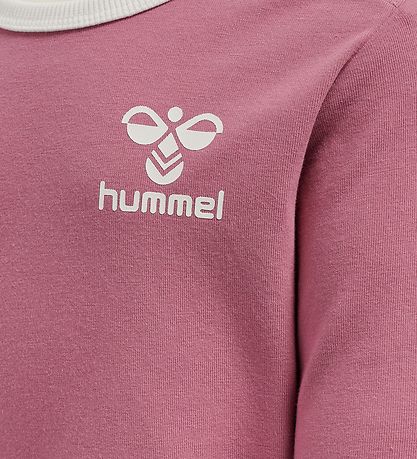 Hummel Bluse - hmlMaule - Heather Rose m. Hvid