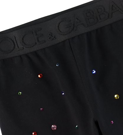 Dolce & Gabbana Leggings - Light Therapy - Sort m. Similisten