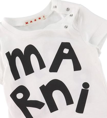 Marni T-shirt - Hvid m. Sort