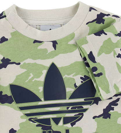 adidas Originals T-shirt - Orbit Grey/Magic Lime/Shadow Navy