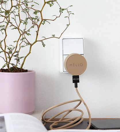 Design Letters Adapter - 12W - Hello - Pudderrosa