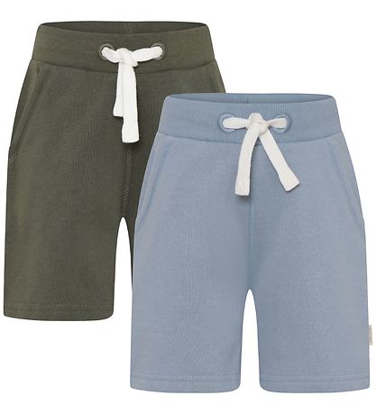 Minymo Shorts - 2-pak - Bl/Grn