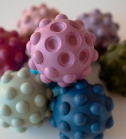 Tiny Tot Bolde - Sensory Silicone Fidget Balls - 2-pak - 7 cm -