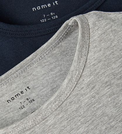 Name It T-shirt - Noos - NkmT-shirt - 2-pak - Dark Sapphire & Gr