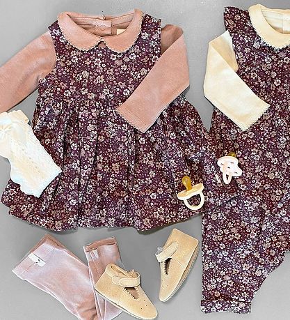 Wheat Kjole - Pinafore Wrinkles - Mulberry Flowers