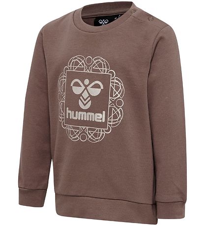 Hummel Sweatshirt - hmlLime - Deep Taupe m. Slv