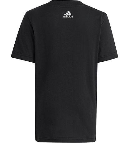 adidas Performance T-Shirt - LK LIN CO TEE - Sort/Hvid