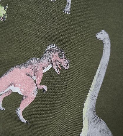Minymo Sweatpants - Forest Night m. Dinosaur