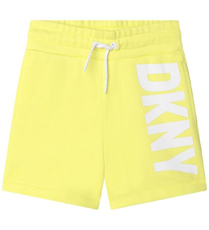 DKNY Sweatshorts - Lemon m. Hvid