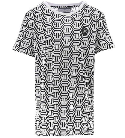 Philipp Plein T-Shirt - Sort/Hvid m. Logo