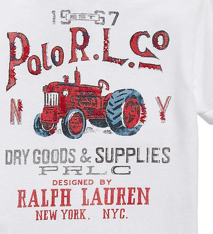 Polo Ralph Lauren Polo - Country - Hvid m. Print