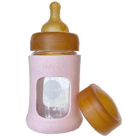 Hevea Sutteflaske - 250 ml - Powder Pink