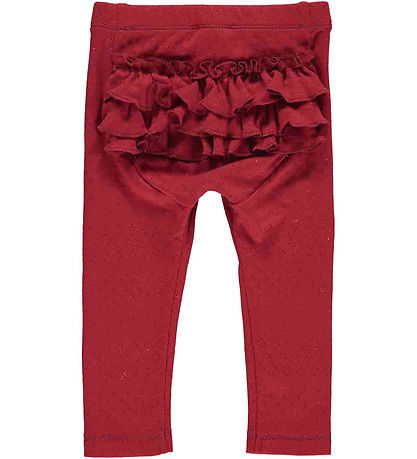 Msli Leggings - Pointel Pants Baby - Berry Red