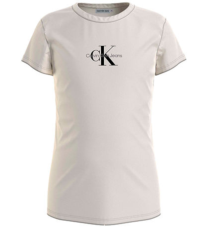 Calvin Klein T-Shirt - Micro Monogram - Whitecap Gray